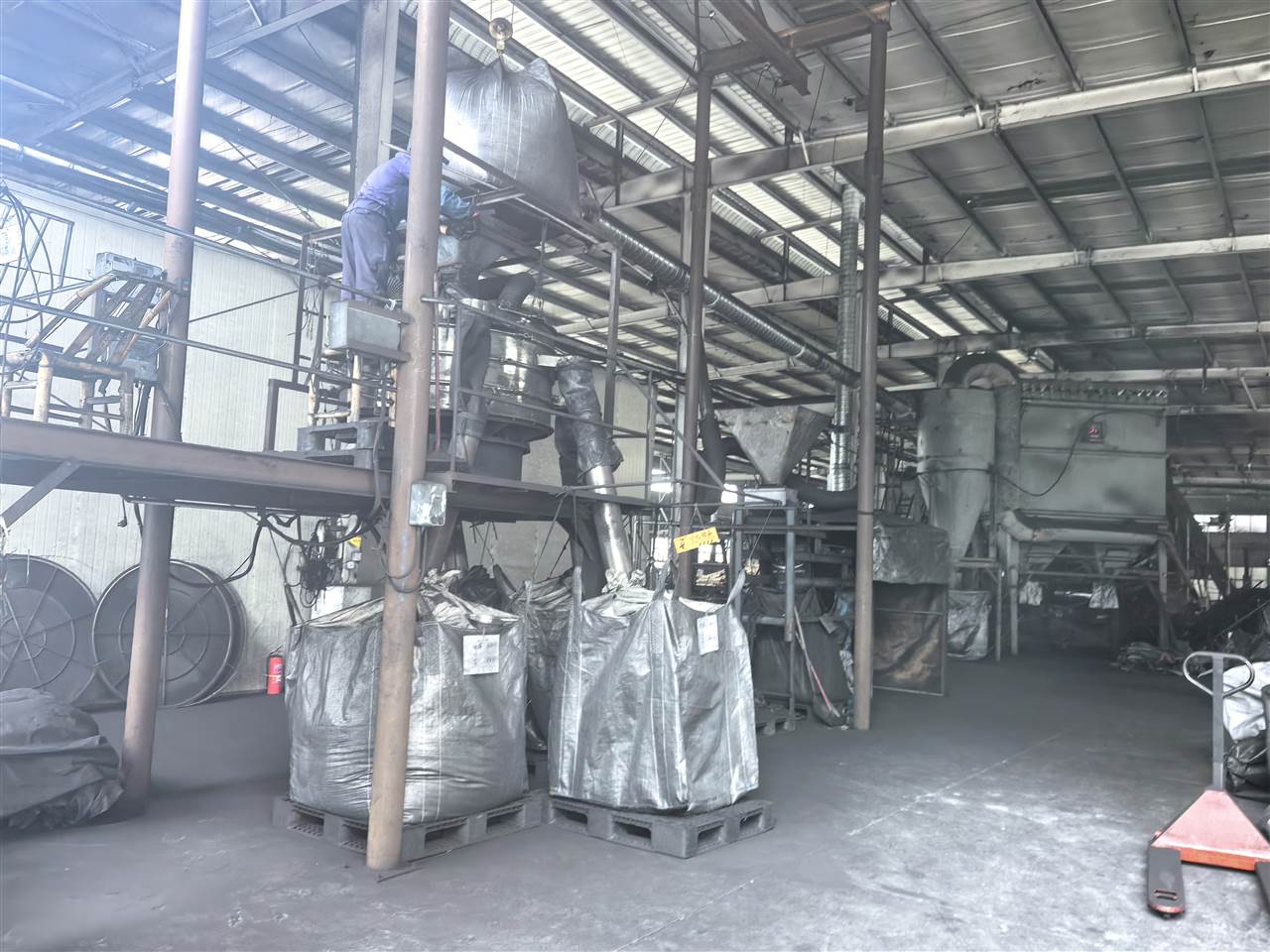 Rotary activation furnace lines